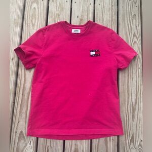 Tommy Hilfiger TJ Mens Albie Badge Logo Thick Heavy Short Sleeve T-Shirt Large